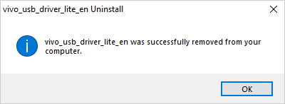 Vivo Driver Remove OK