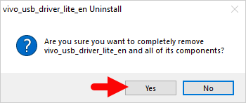 Vivo Driver Remove Yes