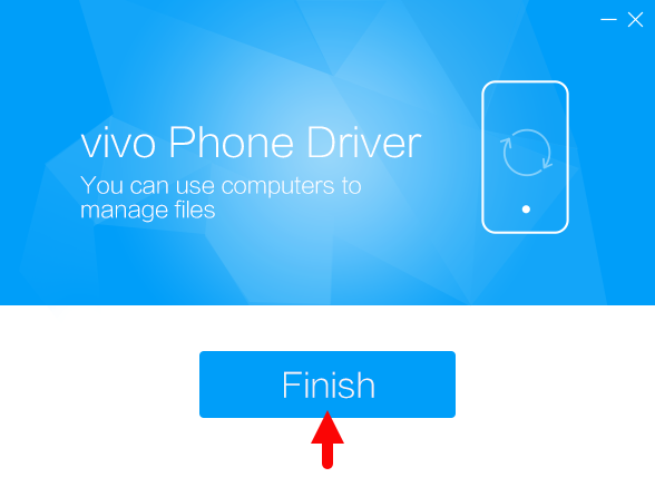 Vivo Driver Setup Finish